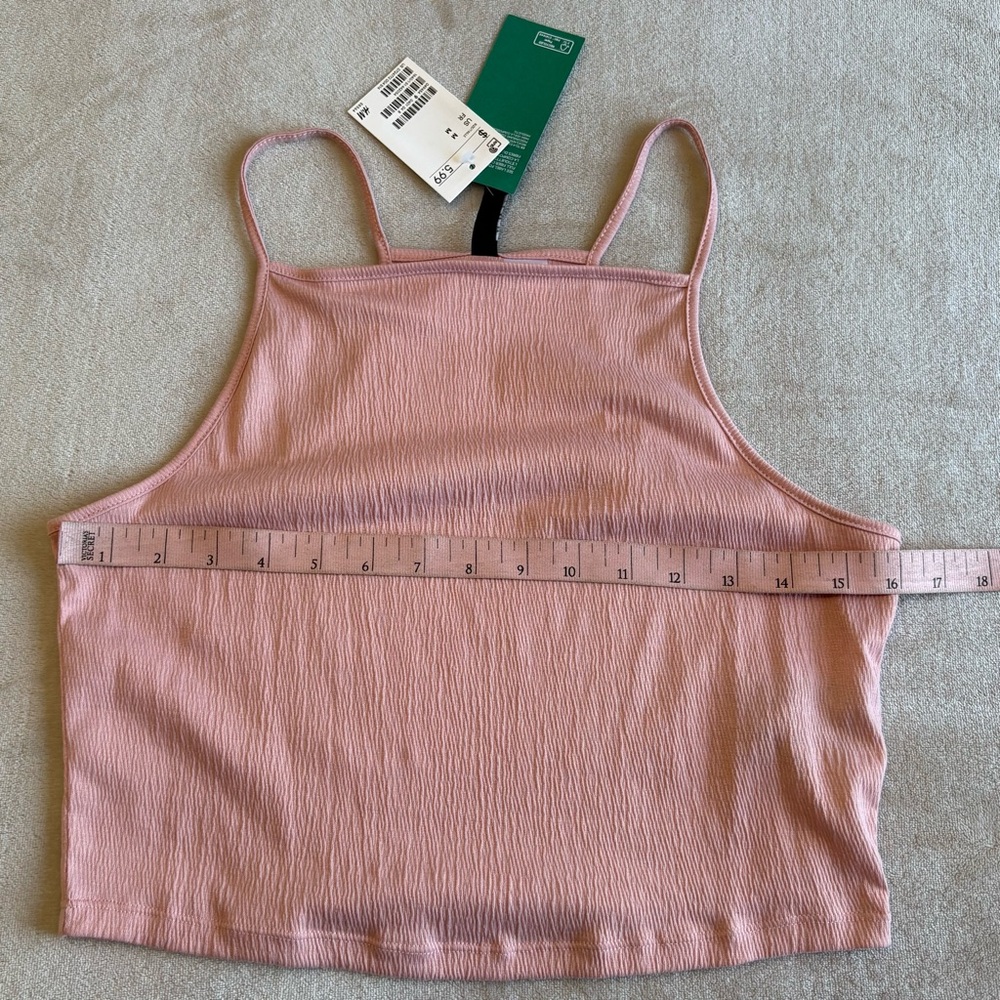 H&M Light Pink Ribbed Crop Top - Picture 6 of 6